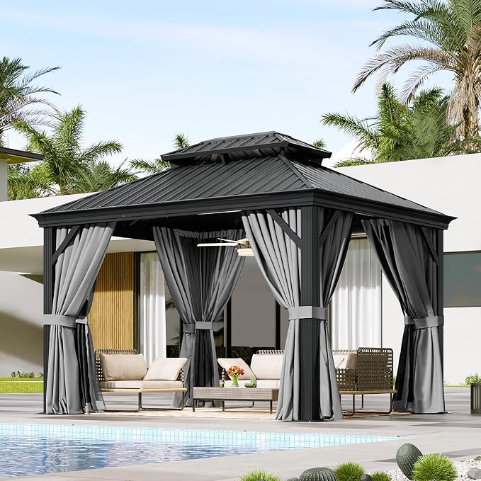 Aoxun 10' X 12' Hardtop Gazebo by Aoxun