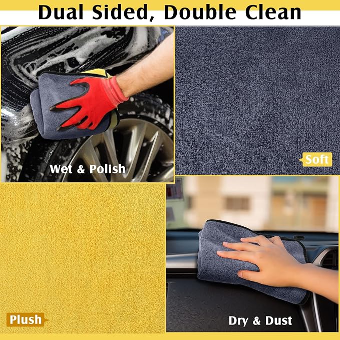 Nuenen 20 Pcs Microfiber Cleaning Towels - Image 7