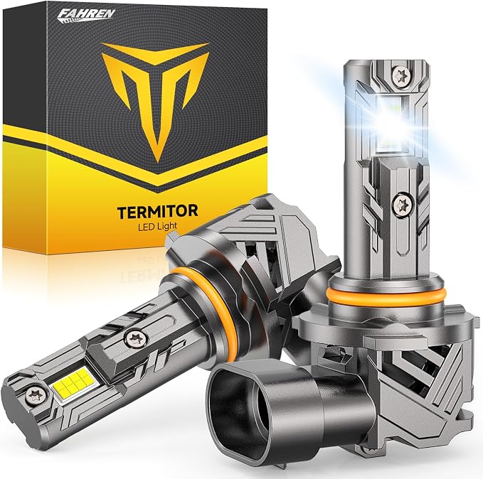 FAHREN Upgraded 9005 Light bulbs, 40000LM HB3 Fog Light Bulbs, 6500K Cool White by Fahren
