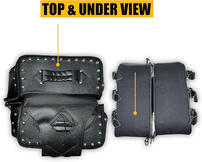 Motorcycle Saddlebags, 33L Large Capacity Saddle Bags Motorcycles, Genuine - Image 5