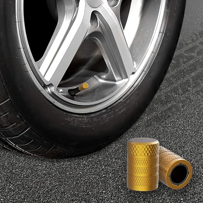 CKAuto Tire Valve Stem Caps, Anodized Aluminum Tire Valve Cap Set, Corrosion - Image 6