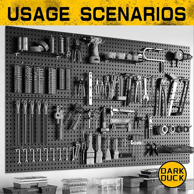 100PCS Pegboard Accessories Organizer Kit, Paper Towel Holder, Closet - Image 3