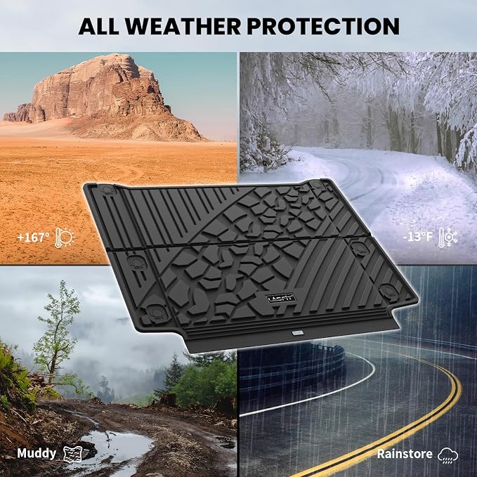 LASFIT Trunk Mat for Jeep Wrangler Unlimited 4XE 2021-2024 2025 4 Door - Image 8