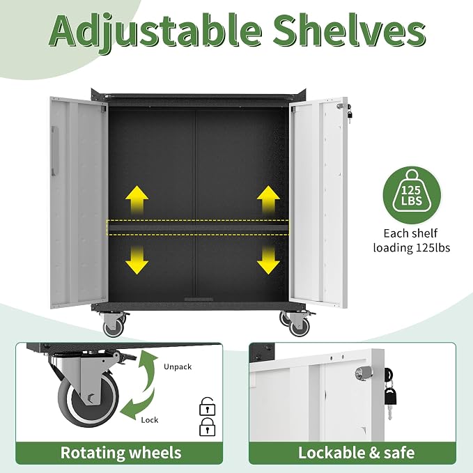 Metal Garage Storage Cabinet - Image 4