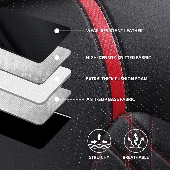 Custom Fit Camry Seat Covers for Toyota Camry Hybrid LE, Hybrid SE 2018-2024 - Image 4