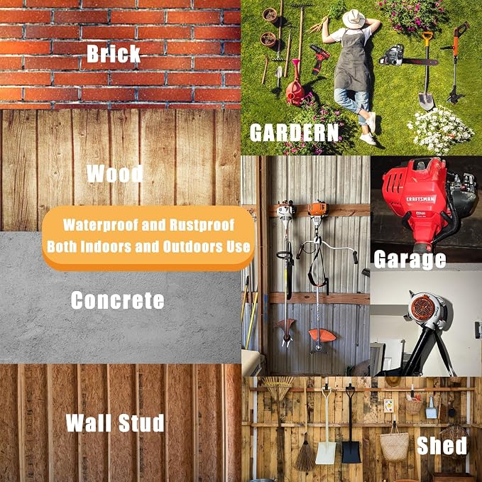 Weedeater Hanger, String Trimmer Hanger and Wall Mounted Power Tool Holder - Image 6
