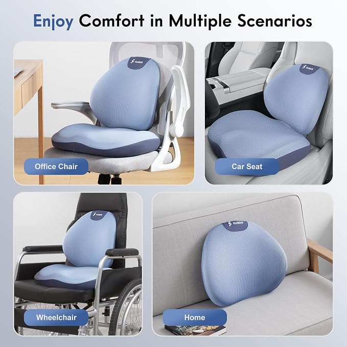 FLORICH Seat Cushion and Lumbar Support Pillow - Image 6