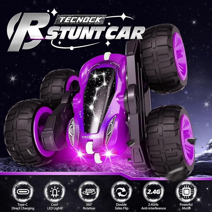 Tecnock Remote Control Car for Kids, 2.4GHz RC Cars - Image 2