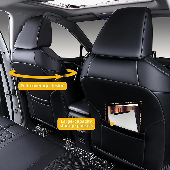 Custom Fit RAV4 Seat Covers for 2019-2025 Toyota RAV4 LE, XLE Premium, Limited - Image 3