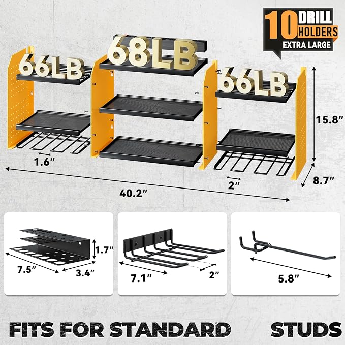 Upgrade Large Power Tool Organizer Wall Mount - Image 2