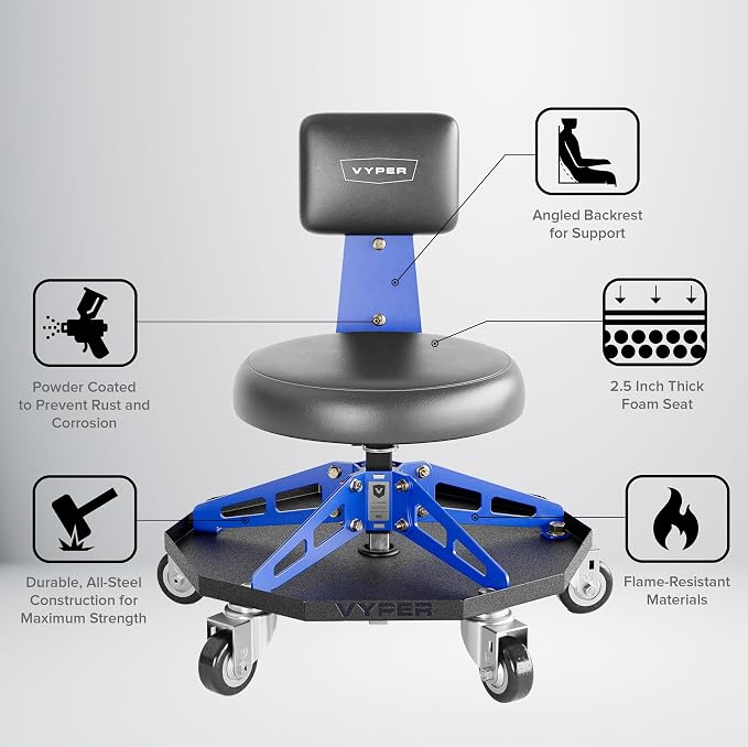 Vyper Robust Steel Sport Shop Chair - Image 8