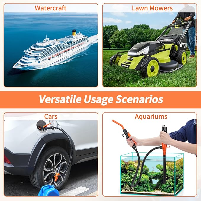 Portable Fuel Transfer Pump, Battery-Powered Siphon Pump - Image 6