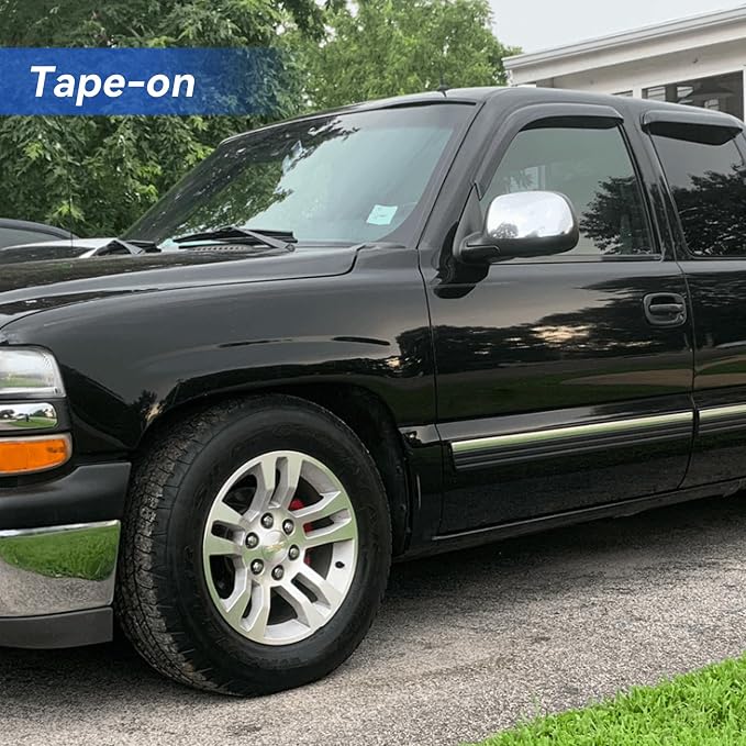 Window Visors Rain Guards for 1999-2006 Chevy Silverado/GMC Sierra 1500/2500/ - Image 4