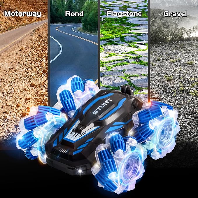 Remote Control Car, 2.4 Ghz 4WD Gesture Sensing RC Stunt Car, Double Sided 360° - Image 2