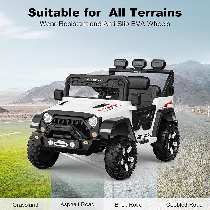 12V Ride on Toys for Big Kids, Power Wheels - Image 5