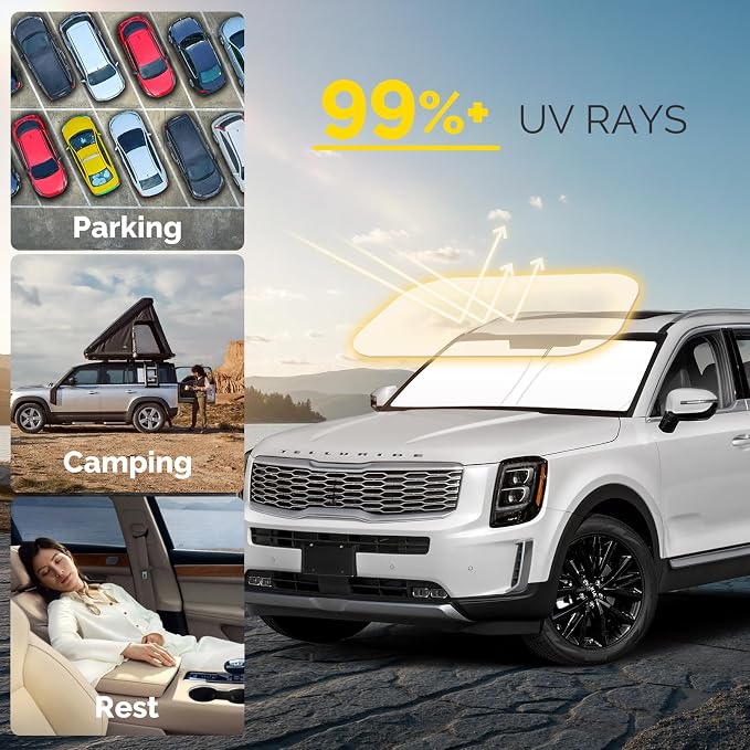 Car Windshield Sun Shade Compatible - Image 2