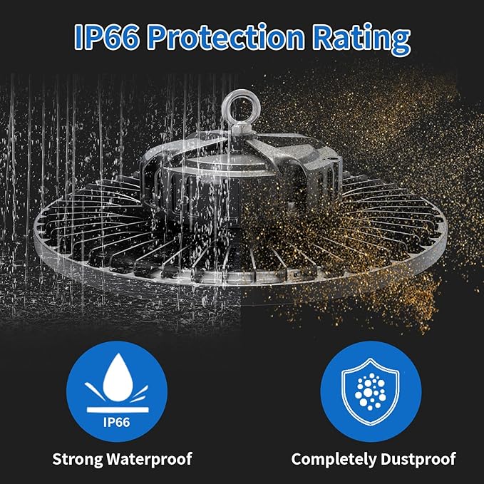 2 Pack UFO LED High Bay Light 150W, 21000 LM, 5000K - Image 5
