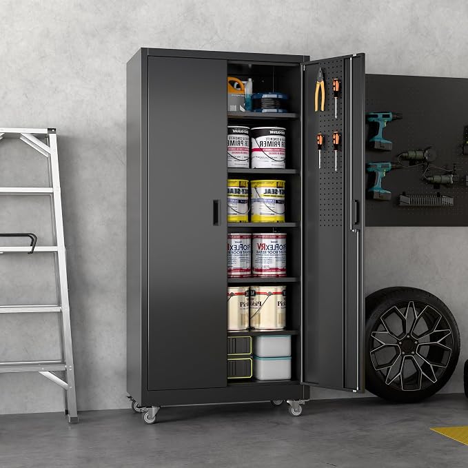 71" H×32" W×16" D Garage Storage Cabinet - Image 9