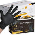 TitanFlex Thor Grip Heavy Duty Black Industrial Nitrile Gloves by TitanFlexDisposableGloves