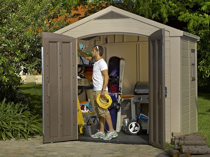 Keter Factor Large Resin Outdoor Storage Shed - Image 12