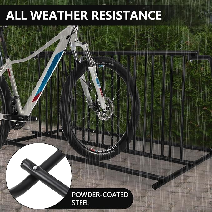 Commercial Bike Rack Garage Floor, Grid Bike Rack in Ground, 10-Bike Capacity - Image 7