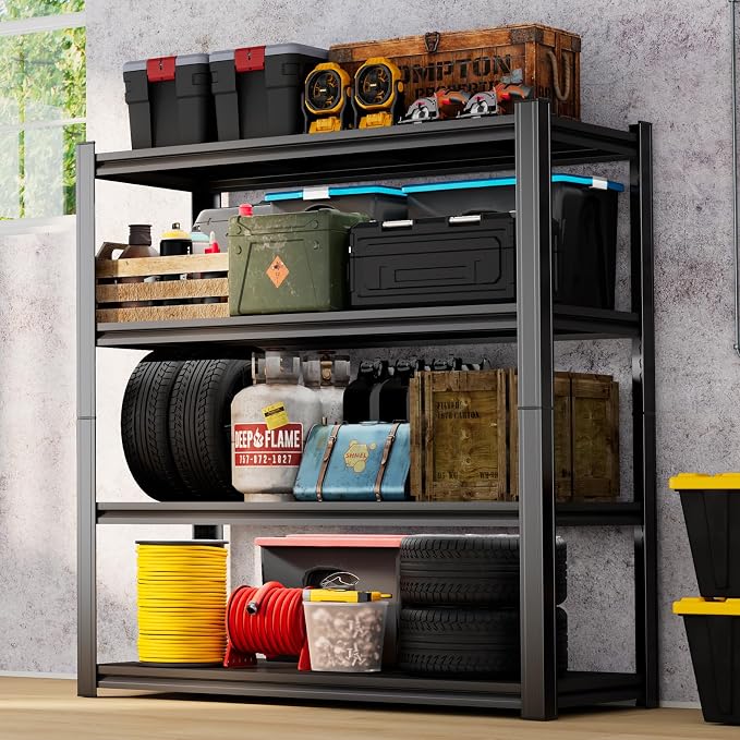 55" H Garage Shelving 2400LBS Capacity Heavy Duty Storage Shelves, Adjustable 4 - Image 2