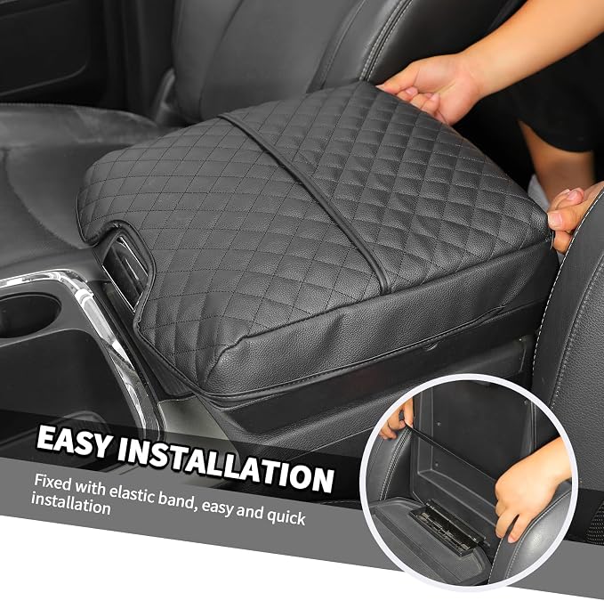 Jimen for Ram Armrest Cover, Car Center Console Cushion Pad Compatible - Image 6