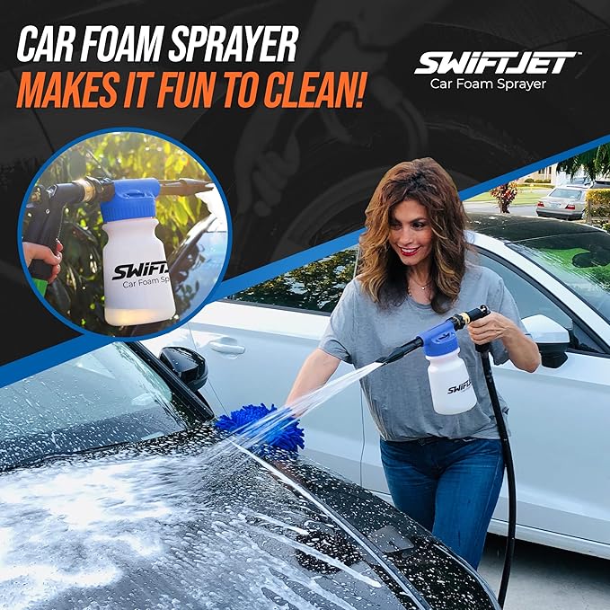 SwiftJet Car Wash Foam Gun + Microfiber Wash Mitt - Image 4