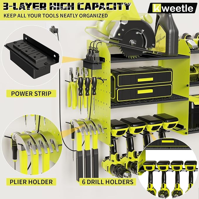 45" Power Tool Organizer Wall Mount - Image 3