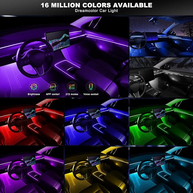 Acrylic Interior Car LED Strip Light - Image 4