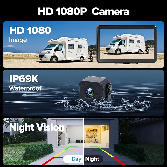AI 4 Channel Dash Cam 1080P RV Backup Camera System - Image 4