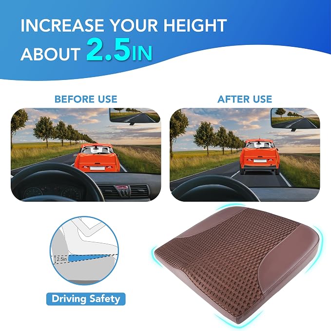 Car Seat Cushion, Comfortable Memory Foam Seat Pillow - Image 4
