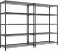 5 Tier Storage Shelves 71"H Wire Shelving Adjustable Metal Shelving, 1000LBS by Romorgniz