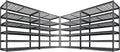 REIBII 3500LBS Garage Shelving, Adjustable Storage Shelves Heavy Duty, 6 Tier by REIBII