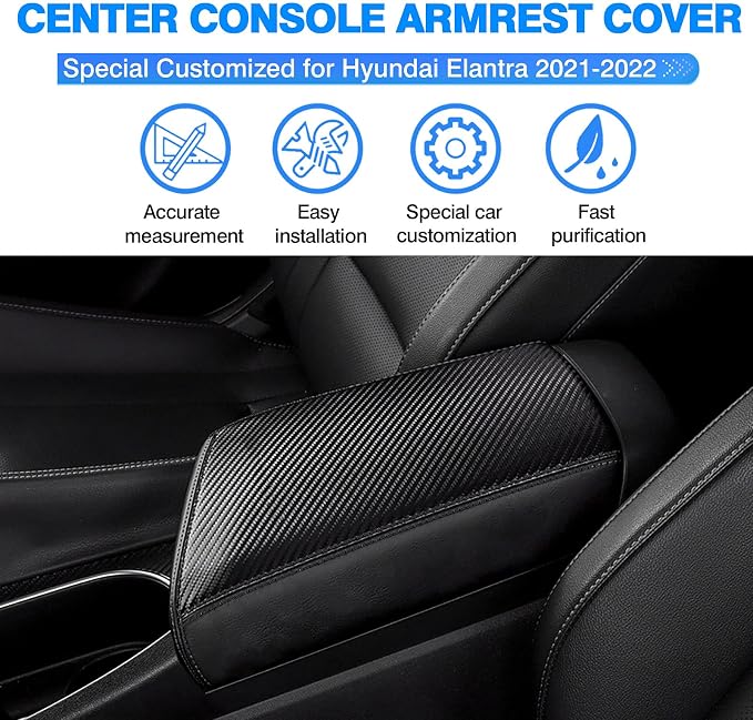 Autorder Center Console Cover for Hyundai Elantra 2021-2025 2026 Accessories - Image 2