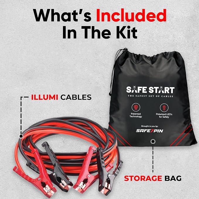 Illumi Heavy Duty Jumper Cables Kit - 12FT - Image 9