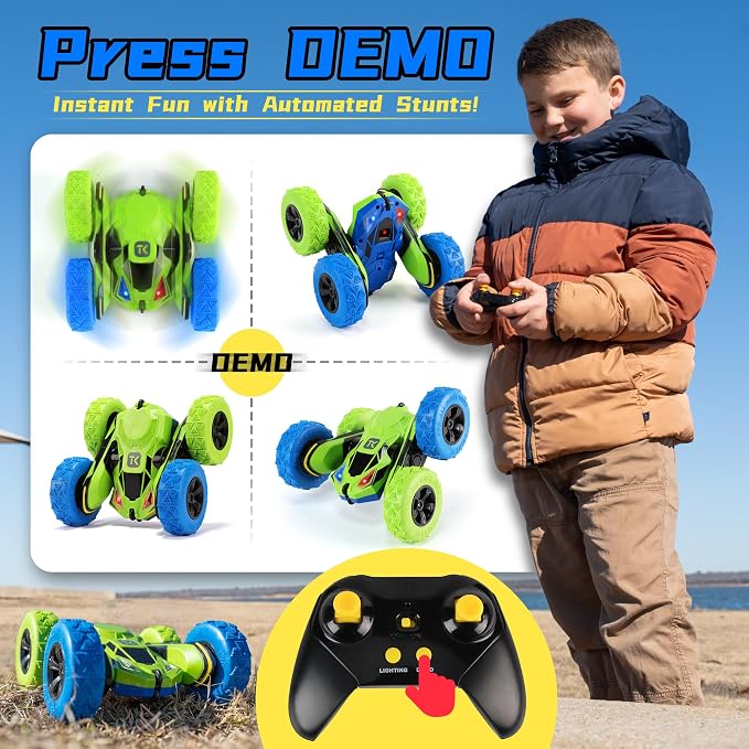 Threeking RC Stunt Car Remote Control Cars - Image 5