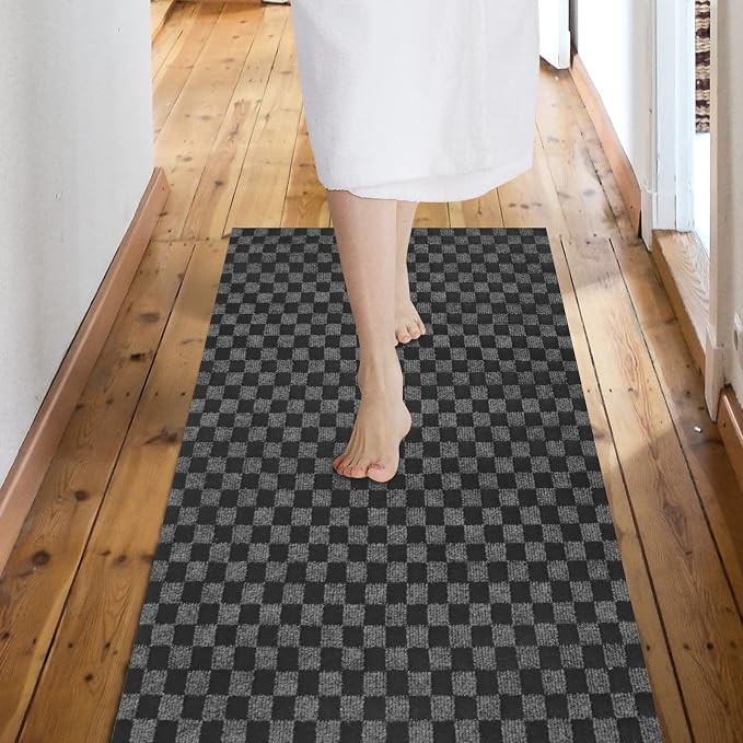 Custom Size Backed Non-Slip Area Rugs Runner, Easy Clean, Waterproof Runner Rugs by Weidear