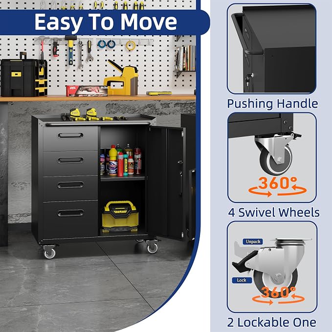 Metal Garage Storage Cabinet - Image 5