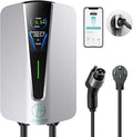 Level 2 EV Charger 48Amp, Indoor/Outdoor Electric Car Charger EVSE SAE J1772 by TELGEOOT