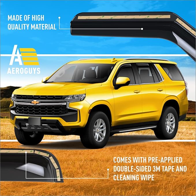 Extra Durable Window Deflectors in-Channel Window Visors Rain Guards Fit - Image 6