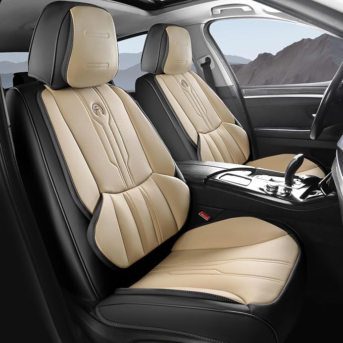 AOOG Car Seat Covers Full Set, Leather Seat Covers by AOOG
