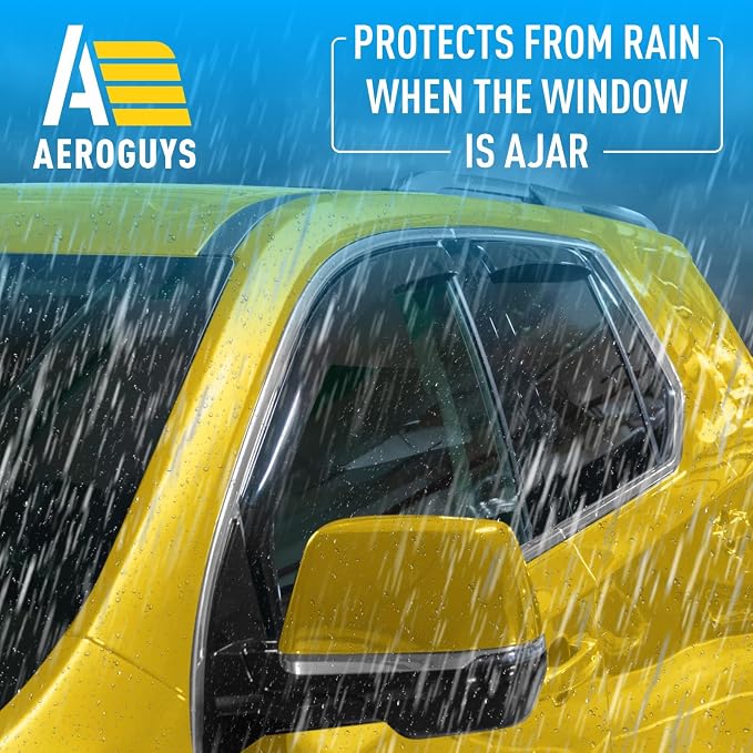 Extra Durable Window Deflectors in-Channel Window Visors Rain Guards Fit - Image 2