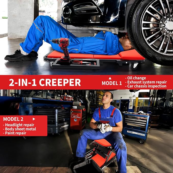 Mechanic Creeper 40 inches 2-in-1 Mode Z Seat - Image 2