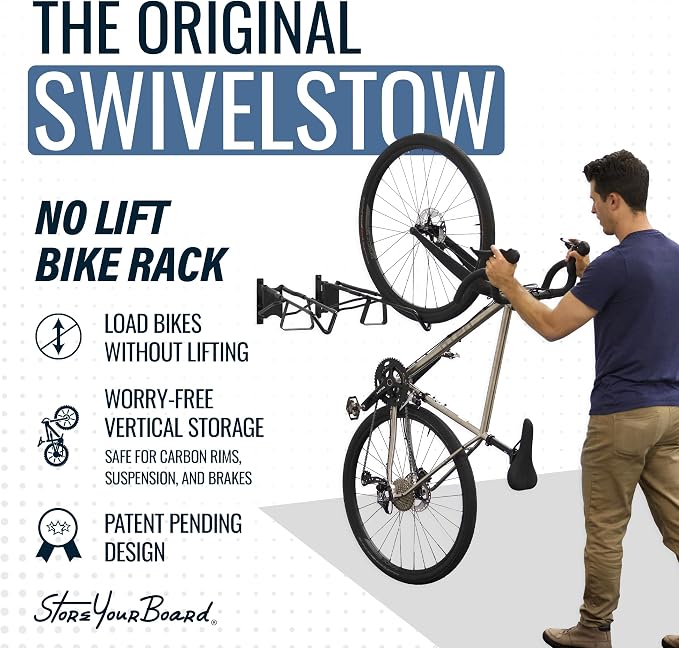 StoreYourBoard SwivelStow Mountain Bike Storage – Heavy Duty Bike Hanger - Image 2