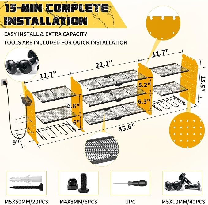 45" Large Power Tool Organizer Wall Mount - Image 3