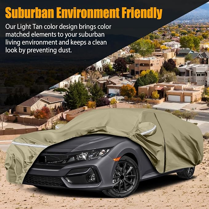 Waterproof Car Covers Replace for 2011-2025 Honda Civic, Windproof Bands for - Image 5