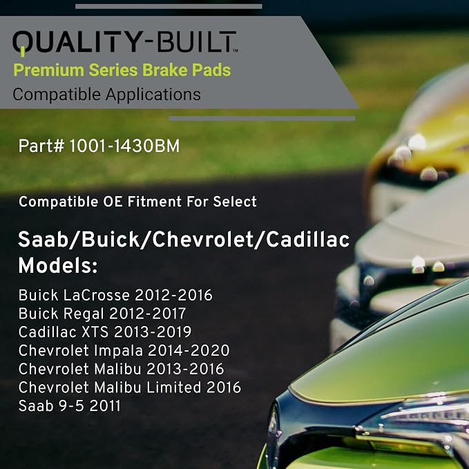 Premium Semi-Metallic Rear Brake Pads Compatible - Image 3