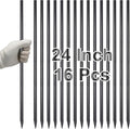VVOKGO Rebar Stakes 24 Inch Ground Straight Concrete Form Stakes Heavy Duty by VVOKGO