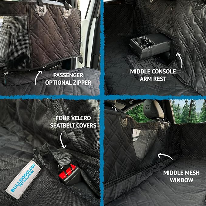 Bulldogology Dog Car Seat Cover - Image 5